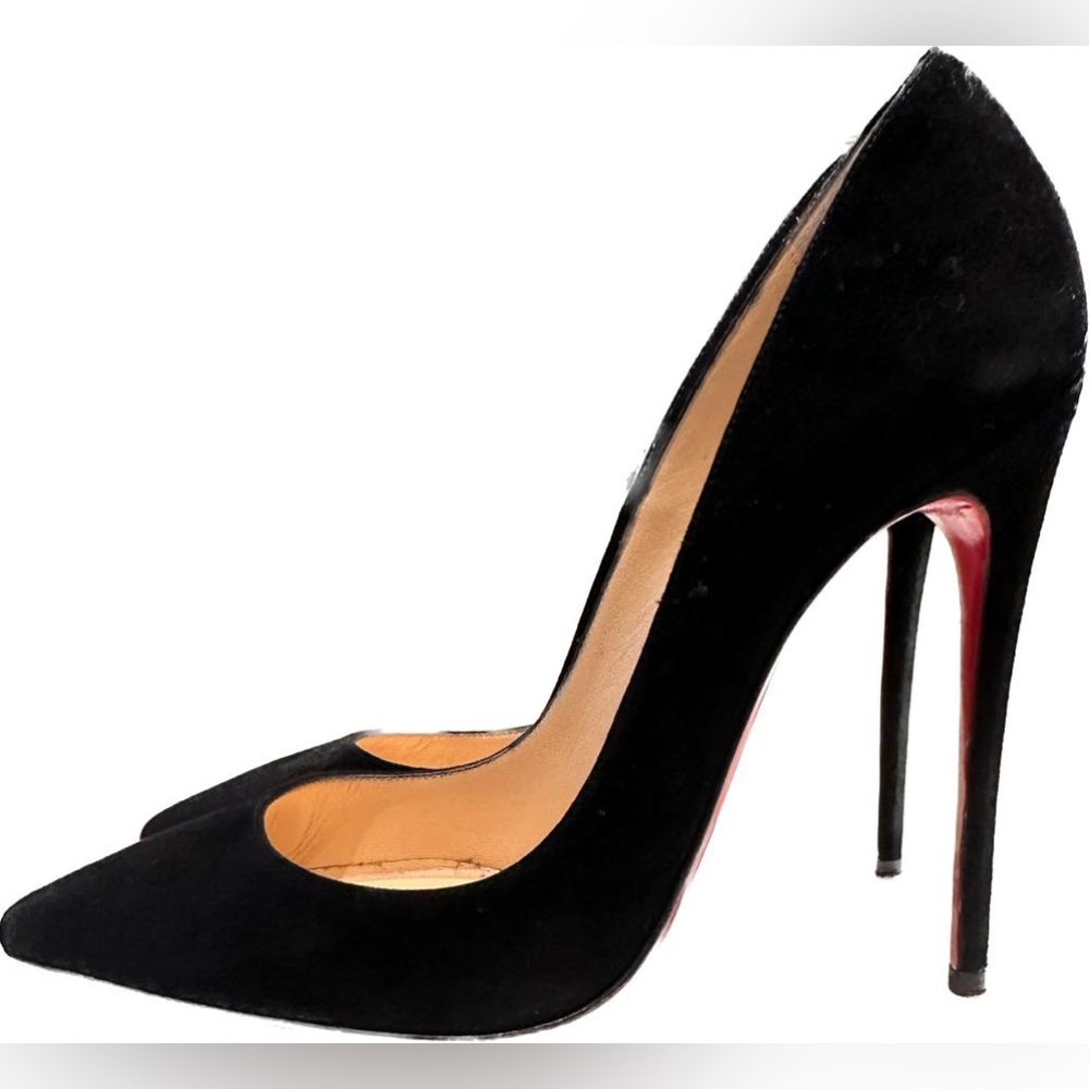 Louboutin black suede So Kate 120mm, size 38